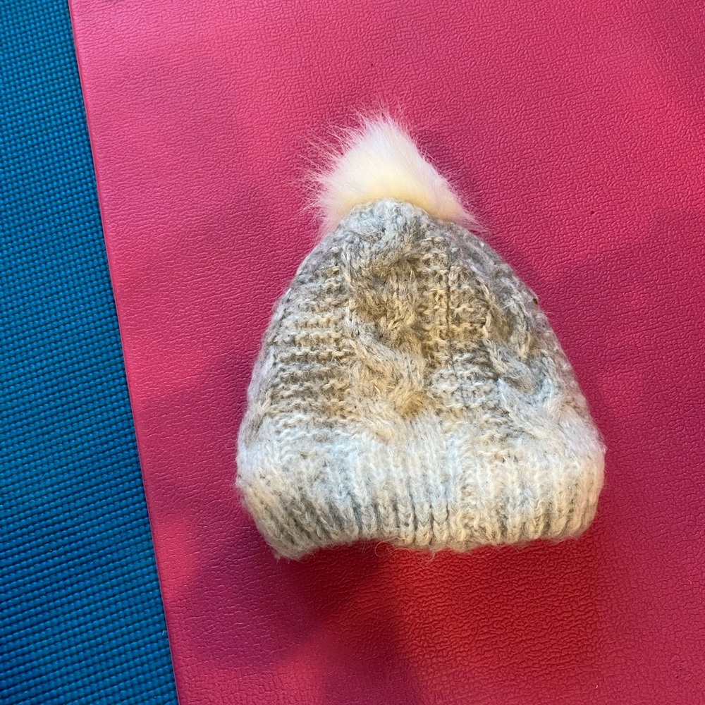 Cozy Knit Kids Beanie with Pom Pom